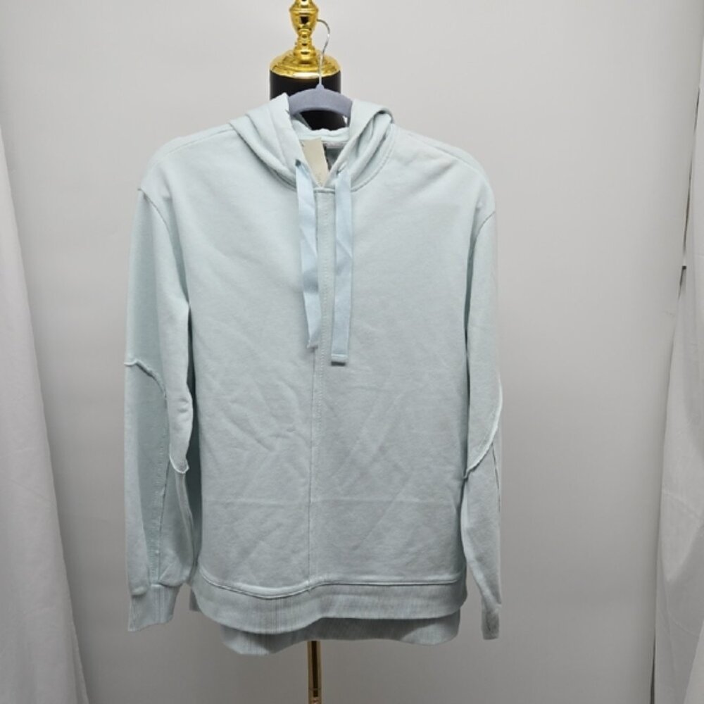 Sweaty Betty London Blue Hoodie Sweatshirt Relaxed Fit Light Teal Size 6